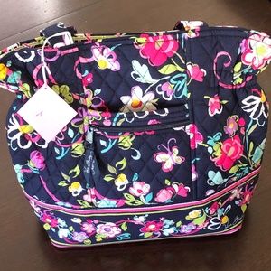 NWT Vera Bradley "Laura Ribbons" Tote Purse. See Photos For Description